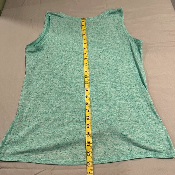 Peace & Pearls Green Tank Size M - Picture 4 of 5